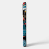 Retro Wave Sunset Case-Mate iPhone Hülle (Rückseite / Links)