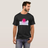 Retro Wave Sunset on White Bg 90s 80er Ästhetik Su T-Shirt (Vorne ganz)