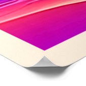 Retro Wave Sunset Serenity Poster (Ecke)