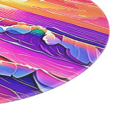 Retro Wave Sunset Serenity Schneidebrett (Ecke)