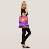 Retro Wave Sunset Serenity Tasche (Am Model)