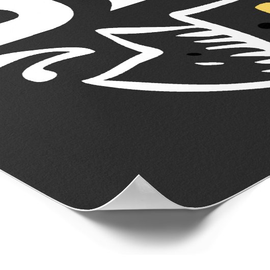 Retro Wave Surfer Poster (Ecke)