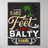 Retro Wave Surfer Poster (Vorne)