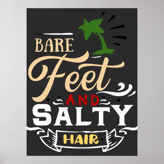 Retro Wave Surfer Poster (Vorne)