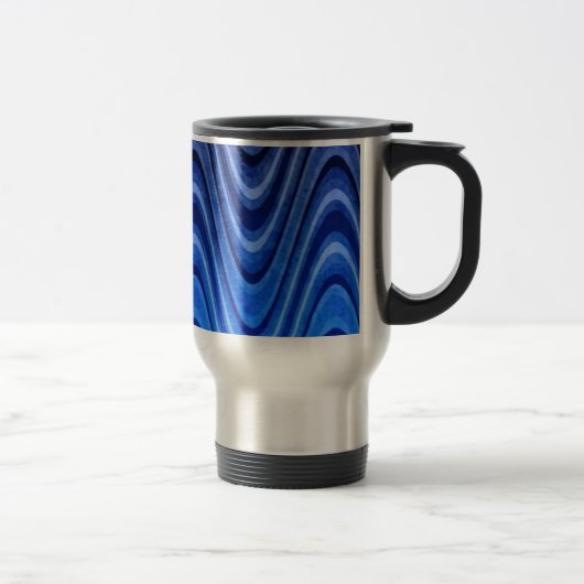 Retro Wave-Tasse Reisebecher (Rechts)