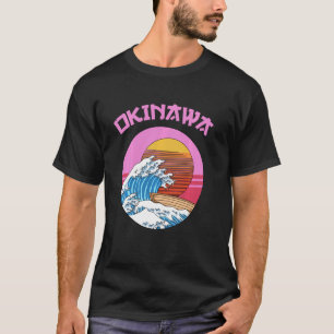 Retro Wave und Sun Okinawa Kanagawa Japan T-Shirt