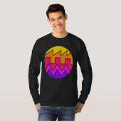 Retro Waveform Synthesizer Sound Wave Electronic M T-Shirt (Vorne ganz)
