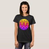 Retro Waveform Synthesizer Sound Wave Electronic M T-Shirt (Vorne ganz)
