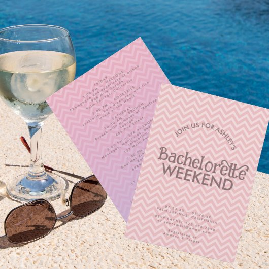 Retro Waves | Bachelorette Weekend Einladung