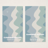 Retro Waves Earring Necklace Juwelier Display Card (Vorne & Hinten)