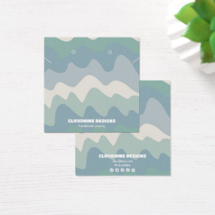 Retro Waves Earring Necklace Juwelier Display Card