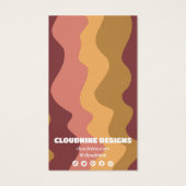 Retro Waves Earring Necklace Juwelier Display Card (Rückseite)