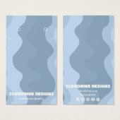 Retro Waves Earring Necklace Juwelier Display Card (Vorne & Hinten)