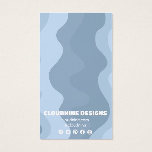 Retro Waves Earring Necklace Juwelier Display Card (Rückseite)