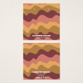 Retro Waves Earring Necklace Juwelier Display Card (Vorne & Hinten)