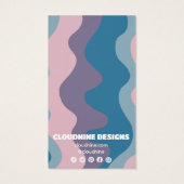 Retro Waves Earring Necklace Juwelier Display Card (Rückseite)