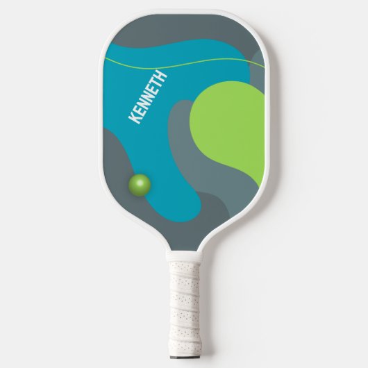 Retro Waves Individuelle Name Pickleball Paddle (Vorderseite)