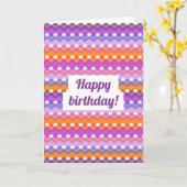 Retro Waves Karte (Gelbe Blume)