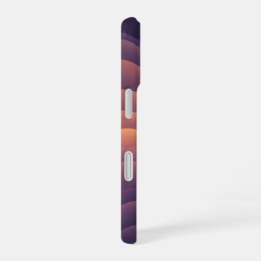 Retro Wavy Abstract Nebula iPhone 16 Hülle (Rechte Seite)