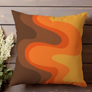 Retro Wavy Abstrakt II Kissen