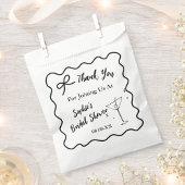 Retro Wavy Brautparty Fevor Bag - Martini-Glas Geschenktütchen