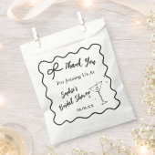 Retro Wavy Brautparty Fevor Bag - Martini-Glas Geschenktütchen (Ausgeschnitten)