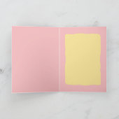 Retro Wavy Checkered Happy Birthday Card Dankeskarte (Innenseite)