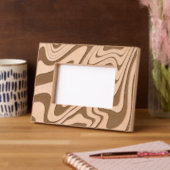 Retro Wavy Lines Modernes Design Geätzte Rahmen (Links)