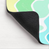 Retro Wavy Lines Pastell Rainbow Colors Muster Mousepad (Ecke)