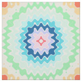 Retro Wavy Lines Pastell Rainbow Colors Muster Stoff (Muster)