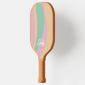 Retro Wavy Muster Pickleball Paddel Schläger (Links)