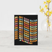 Retro Wavy Ramadan Not Even Water Intermittent Fas Karte (Gelbe Blume)