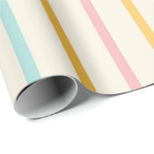 Retro Wavy Stripes Nahtloses Muster Geschenkpapier (Rolleneckpunkt)