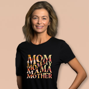 Retro Wavy Summer Sunset Vibes Mother Day T-Shirt