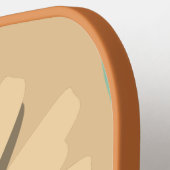 Retro Wavy Sunflower Pattern Pickleball Paddel Schläger (Linke Seite)