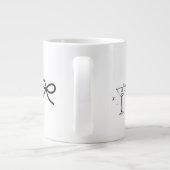 Retro Wavy werden Sie meine Bridesmaid Vorschlag 2 Jumbo-Tasse (Rückseite)