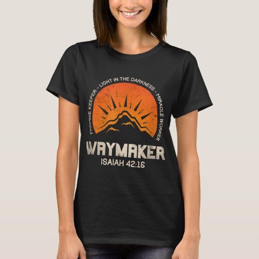 Retro Waymaker Promise Keeper Miracle Worker Chris T-Shirt (Vorderseite)