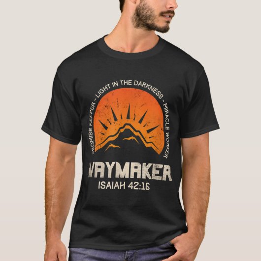 Retro Waymaker Promise Keeper Miracle Worker Chris T-Shirt (Vorderseite)