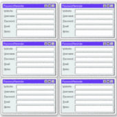 Retro Web Page Username Log Password Tracker  Aufkleber (Vorderseite)