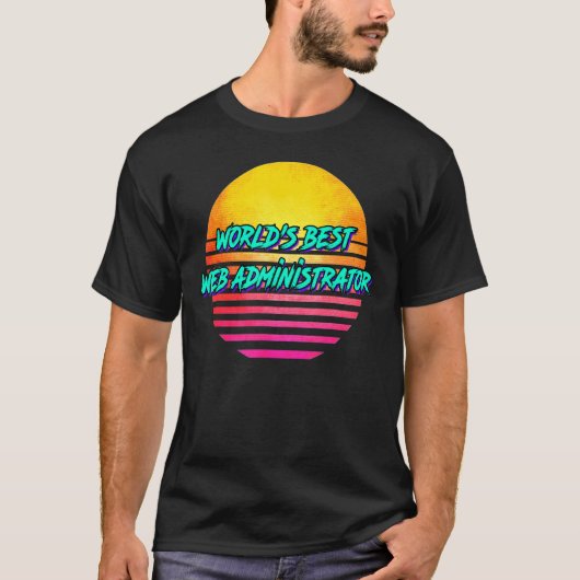 Retro-Webadministrator T-Shirt (Vorderseite)