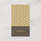 Retro! Webart:: Brown, Orange, beige Visitenkarte (Rückseite)