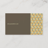 Retro! Webart:: Brown, Orange, beige Visitenkarte (Rückseite)