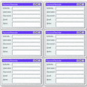 Retro-Webseiten-Benutzername Log Passwort-Tracker  Aufkleber (Vorderseite)
