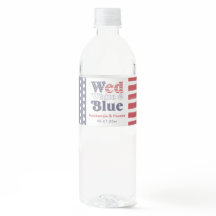 Retro Wed White Blue Backyard Polterabend