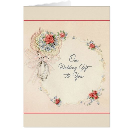 Retro Wedding Gift Card (Vorne)