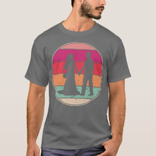Retro Wedding Vintage Wedding Cool Bride Groom Eve T-Shirt