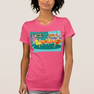 Retro Weekly Women's Card Game T - Shirt