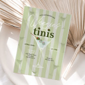 Retro Weenies und Tinis Bachelorette Einladung