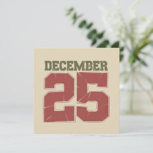 Retro Weihnachten 25. Dezember Feiertag Winter 