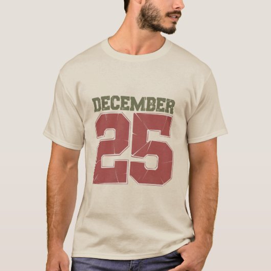Retro Weihnachten 25 Dezember Urlaub Winter T-Shirt (Vorderseite)